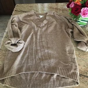 Oversized brown wool sweater